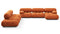 Bellini Large Sectional - Mario Bellini Large Sectional, Left Corner, Apricot Velvet