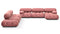 Bellini Large Sectional - Mario Bellini Large Sectional, Left Corner, Blush Pink Velvet
