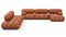 Bellini Large Sectional - Mario Bellini Large Sectional, Left Corner, Tan Premium Leather