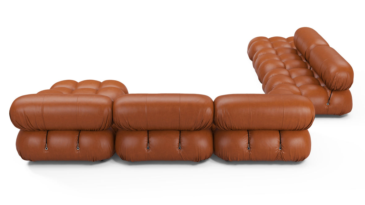 Bellini Large Sectional - Mario Bellini Large Sectional, Left Corner, Tan Premium Leather