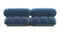 Bellini Sofa - Mario Bellini Two Seater Sofa, Aegean Blue Velvet
