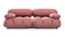 Bellini Sofa - Mario Bellini Two Seater Sofa, Blush Pink Velvet