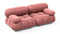 Bellini Sofa - Mario Bellini Two Seater Sofa, Blush Pink Velvet