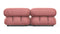 Bellini Sofa - Mario Bellini Two Seater Sofa, Blush Pink Velvet