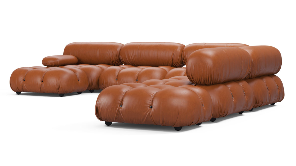 Bellini Large Sectional - Mario Bellini Large Sectional, Right Corner, Tan Premium Leather