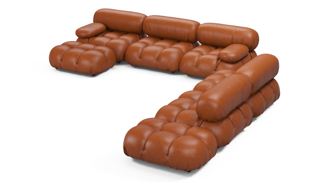 Bellini Large Sectional - Mario Bellini Large Sectional, Right Corner, Tan Premium Leather