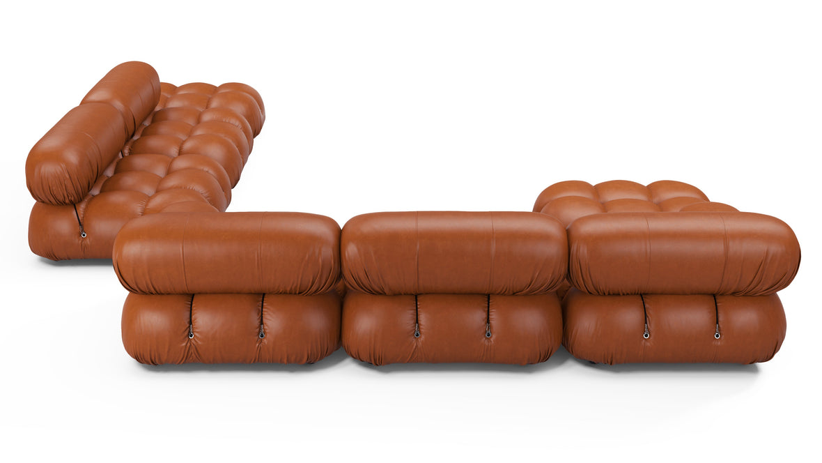 Bellini Large Sectional - Mario Bellini Large Sectional, Right Corner, Tan Premium Leather