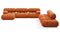 Bellini Large Sectional - Mario Bellini Large Sectional, Right Corner, Apricot Velvet