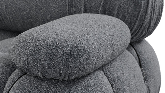 Bellini Large Sectional - Mario Bellini Large Sectional, Right Corner, Gray Boucle