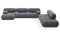 Bellini Large Sectional - Mario Bellini Large Sectional, Right Corner, Gray Boucle