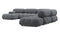 Bellini Large Sectional - Mario Bellini Large Sectional, Right Corner, Gray Boucle