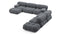 Bellini Large Sectional - Mario Bellini Large Sectional, Right Corner, Gray Boucle