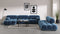 Bellini Large Sectional - Mario Bellini Large Sectional, Right Corner, Aegean Blue Velvet