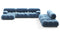 Bellini Large Sectional - Mario Bellini Large Sectional, Right Corner, Aegean Blue Velvet