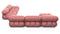 Bellini Large Sectional - Mario Bellini Large Sectional, Right Corner, Blush Pink Velvet