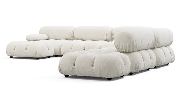 Bellini Large Sectional - Mario Bellini Large Sectional, Right Corner, White Boucle