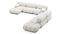 Bellini Large Sectional - Mario Bellini Large Sectional, Right Corner, White Boucle