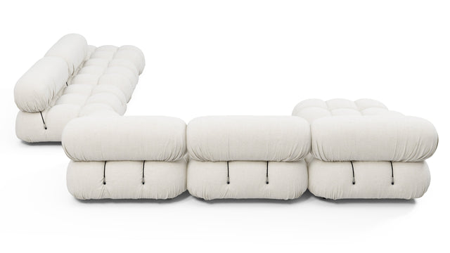 Bellini Large Sectional - Mario Bellini Large Sectional, Right Corner, White Boucle