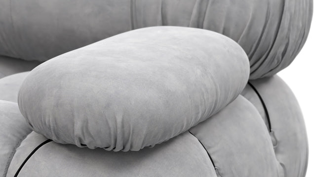 Bellini Large Sectional - Mario Bellini Large Sectional, Right Corner, Light Gray Velvet