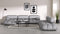 Bellini Large Sectional - Mario Bellini Large Sectional, Right Corner, Light Gray Velvet
