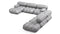 Bellini Large Sectional - Mario Bellini Large Sectional, Right Corner, Light Gray Velvet