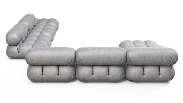 Bellini Large Sectional - Mario Bellini Large Sectional, Right Corner, Light Gray Velvet