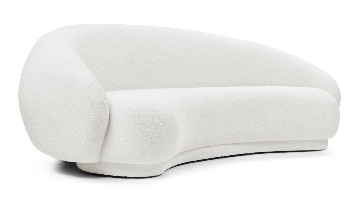 Julep - Julep Sofa, White Boucle