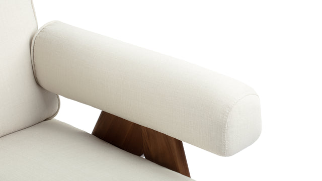 Jeanneret Lounge Chair - Pierre Jeanneret Lounge Chair, Cream Linen
