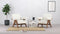 Jeanneret Lounge Chair - Pierre Jeanneret Lounge Chair, Cream Linen