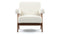 Jeanneret Lounge Chair - Pierre Jeanneret Lounge Chair, Cream Linen