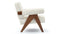 Jeanneret Lounge Chair - Pierre Jeanneret Lounge Chair, Cream Linen