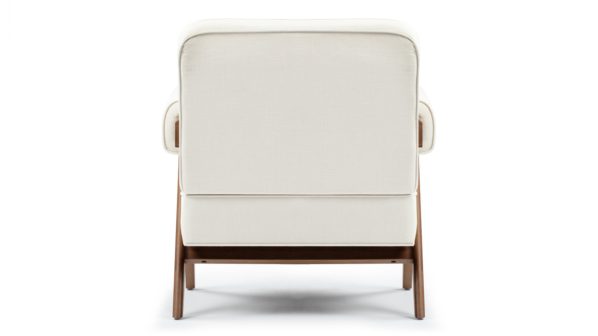 Jeanneret Lounge Chair - Pierre Jeanneret Lounge Chair, Cream Linen