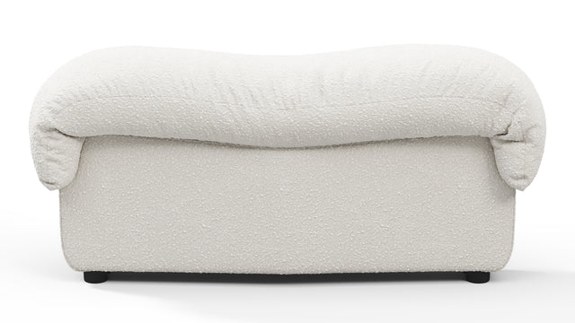 DS 600 - DS 600 Left End Stool Module, White Boucle