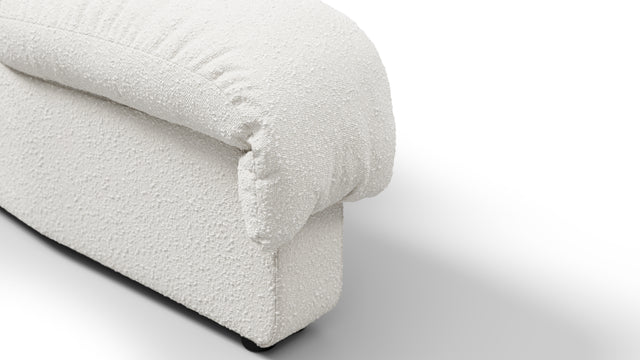 DS 600 - DS 600 Left End Module, Armless, White Boucle