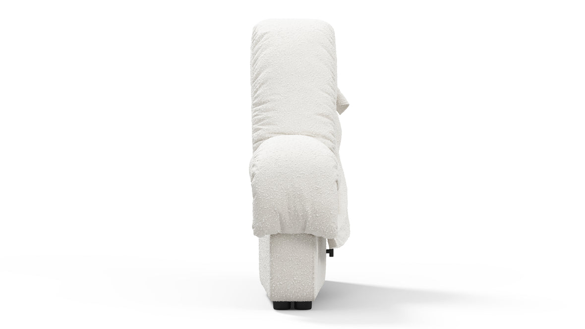 DS 600 - DS 600 Left End Module, Armless, White Boucle