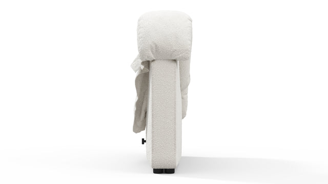 DS 600 - DS 600 Left End Module, Armrest, White Boucle