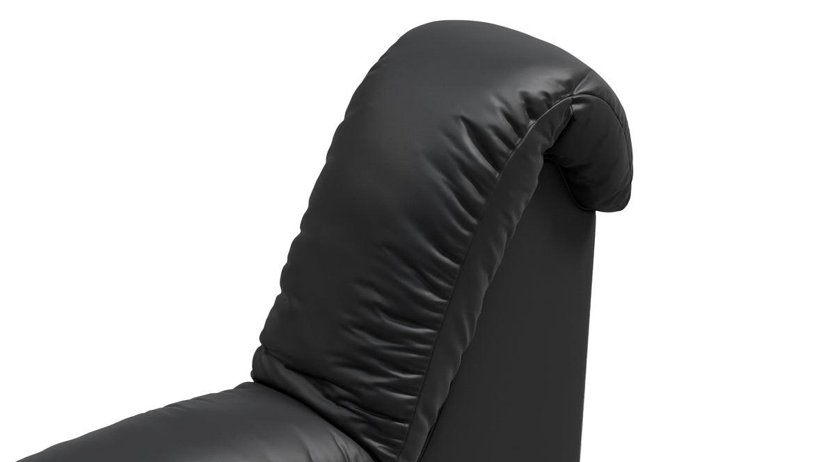 DS 600 - DS 600 Right End Module, Armless, Black Vegan Leather