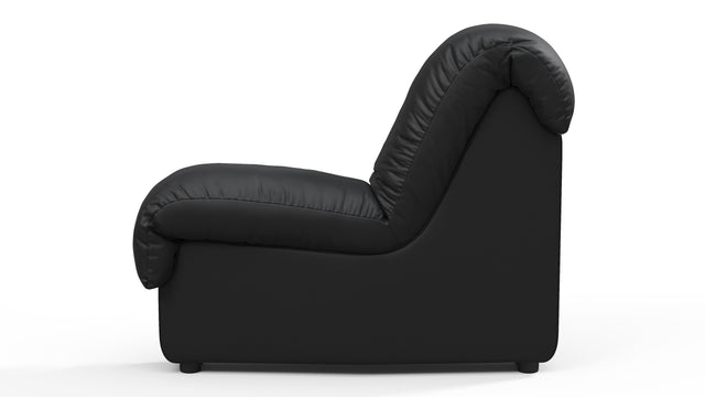 DS 600 - DS 600 Right End Module, Armless, Black Vegan Leather