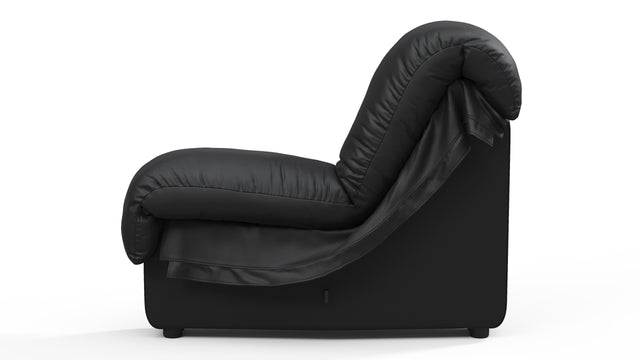 DS 600 - DS 600 Intermediate Module, Armless, Black Vegan Leather