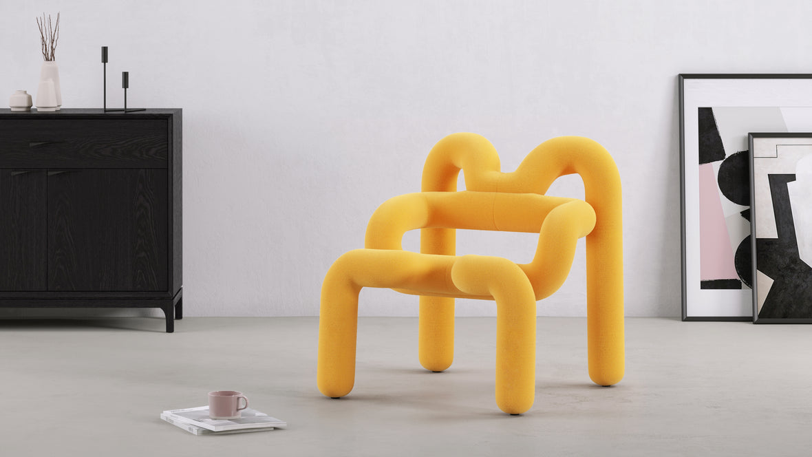 Extrem - Extrem Lounge Chair, Yellow