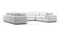 Sky - Sky Sectional Sofa, Eight Seater, White Linen