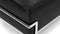 Corbusier - Corbusier Grand Modele Ottoman, Midnight Black Premium Leather