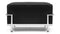 Corbusier - Corbusier Grand Modele Ottoman, Midnight Black Premium Leather