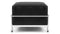 Corbusier - Corbusier Grand Modele Ottoman, Midnight Black Premium Leather