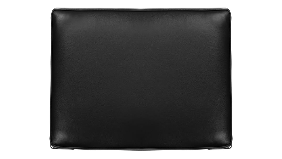 Corbusier - Corbusier Grand Modele Ottoman, Midnight Black Premium Leather