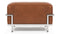 Corbusier - Corbusier Grand Modele Ottoman, Tan Premium Leather
