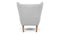 Papa Bear - Papa Bear Lounge Chair, Light Gray Wool and Walnut