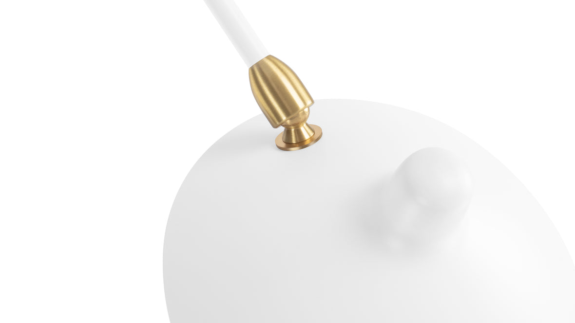 Mouille - Mouille Single Wall Sconce, Small, White
