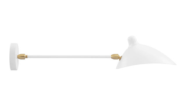 Mouille - Mouille Single Wall Sconce, Small, White