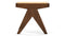 Jeanneret Low Stool - Pierre Jeanneret Stool, Walnut Stain